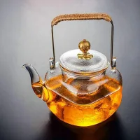 GP1201 - Tetera Cuadrada de Vidrio + Infusor Diseño Dubai - 600ml