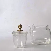 GP1201 - Tetera Cuadrada de Vidrio + Infusor Diseño Dubai - 600ml