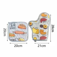 GR-4 - Set de Agarradera y Manopla Food Diner - 2pzas