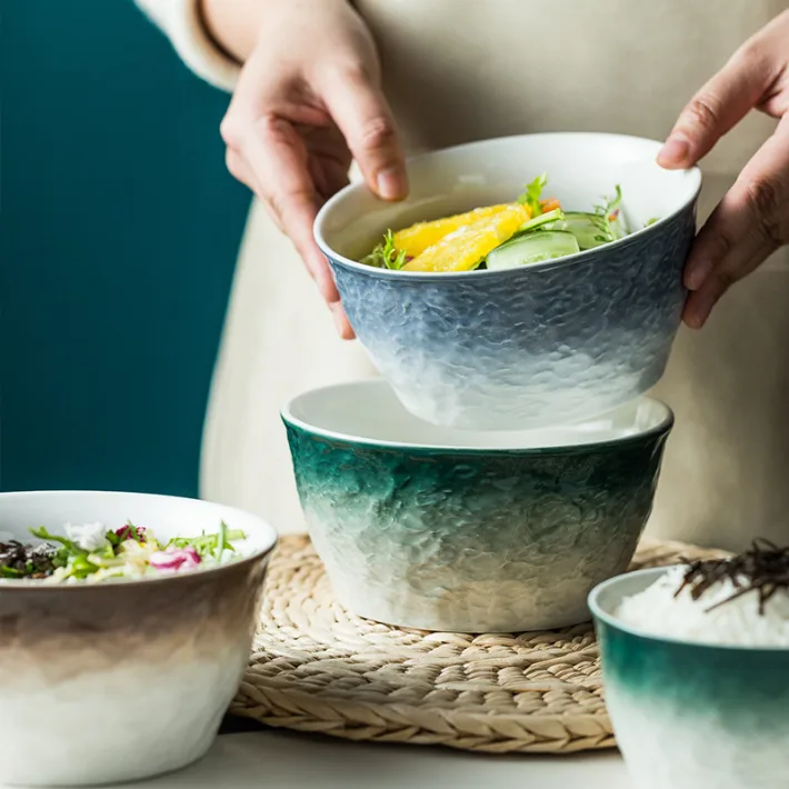H43A6 - Bowl de Cerámica Diseño Degradé M