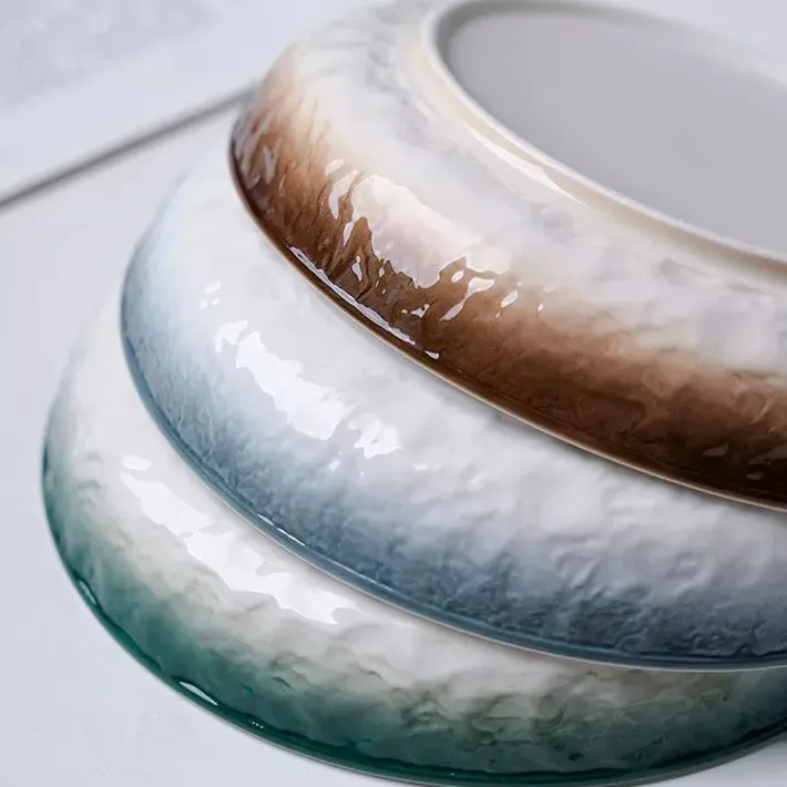 H60 - Plato Circulo de Cerámica Diseño Degradé