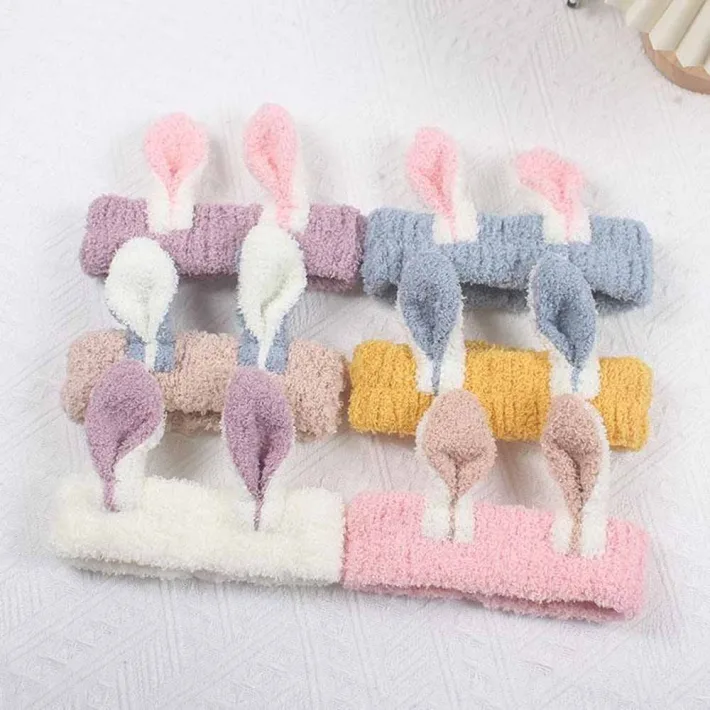 HB231025 - Vincha Orejitas de Conejo para Limpieza Facial