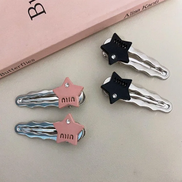 HC406 - Hebilla de Pelo Diseño Stars Bling x 4 Piezas