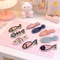 HC408 - Hebilla de Pelo Diseño Fish Cute x 4 Piezas