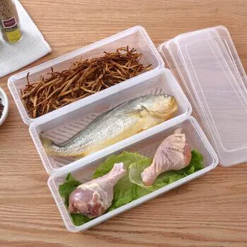 HF-4399 - Organizador de Alimento con Tapa con Rejilla Escurridora 1600ML