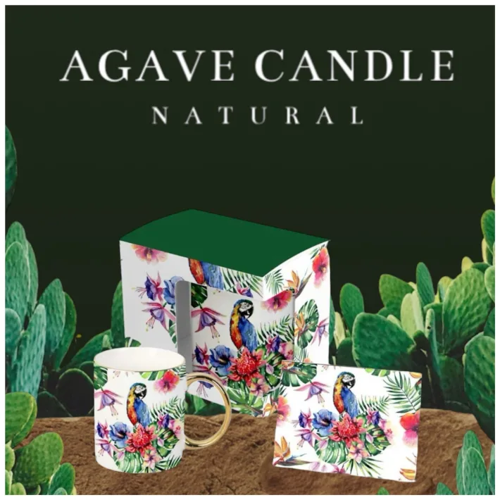 HRC005-C - Taza de Cerámica Afric Safari Guacamayo + Tarjeta de Regalo