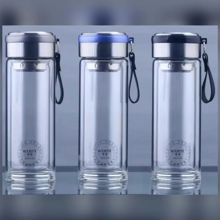 HY-1209 - Botella de Vidrio Con Infusor 350ML