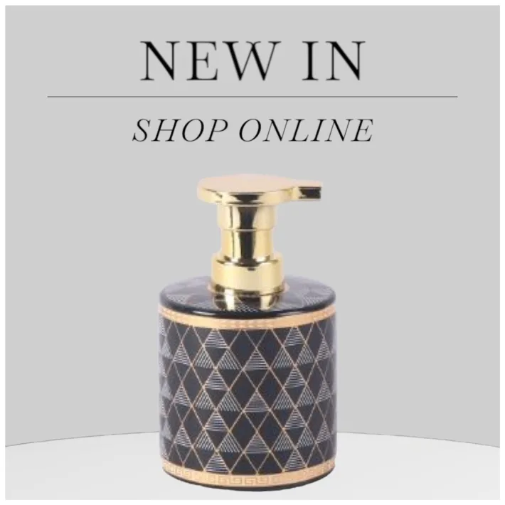 Dispenser de Jabón Líquido Ceramica Línea Black Triangle