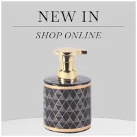 Dispenser de Jabón Líquido Ceramica Línea Black Triangle