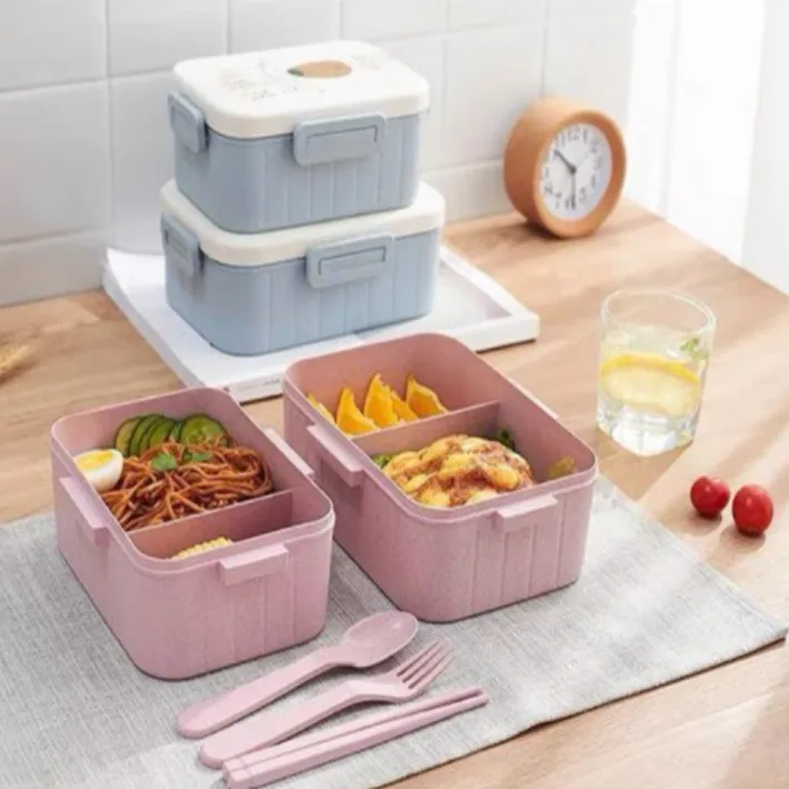 Vianda Infantil con Cubiertos Diseño Baby Rabbit&Bear