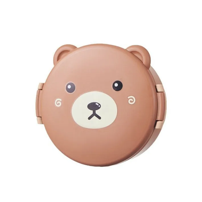 Vianda con Divisiones Cute Bear + Cubiertos