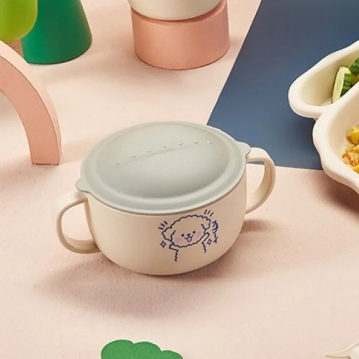 J06-6592 - Bowl Infantil Plastic Diseño HA HA Dog