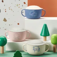 J06-6592 - Bowl Infantil Plastic Diseño HA HA Dog