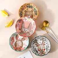 J08054 - Bowl Para Ensalada Forest Animals- 15*4.8cm