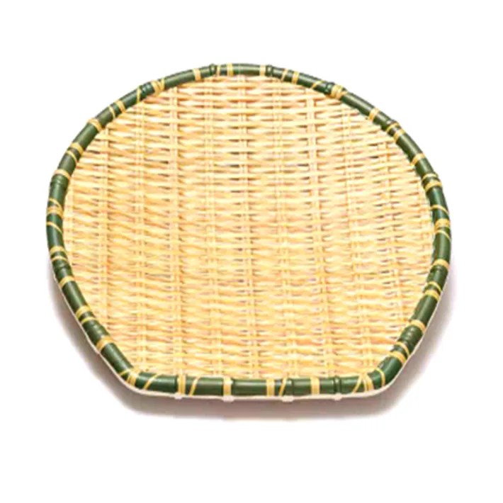JM181005 - Plato Abanico de Melamina Estilo Bambu