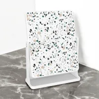 JS185395 - Espejo Cuadrado de Baño Línea Piedras Terrazo