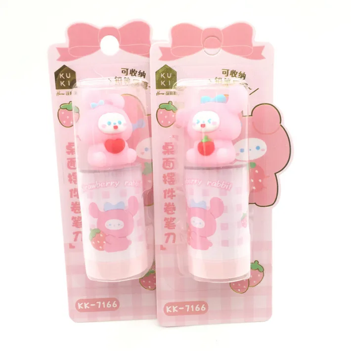 KK-7166 - Sacapuntas con Deposito Conejito Rosa