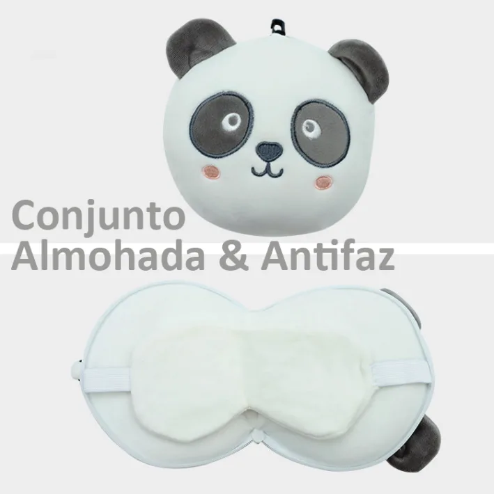 KLW-03 - Conjunto Almohada & Antifaz Modelo Animals Cute