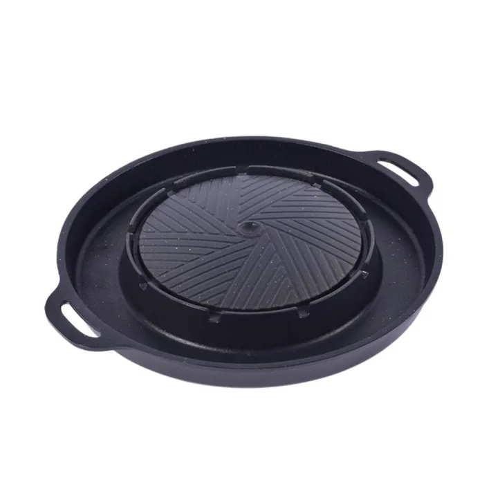 KS-380B - Plancha Estilo Coreano Doble Bandeja con Agarradero
