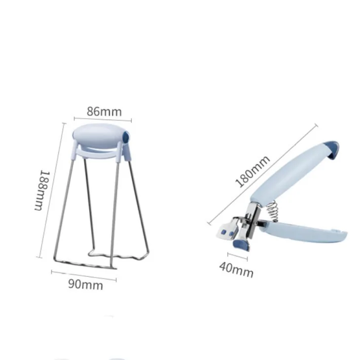L40-CF13 - Juego de Clips Anti-Escaldado de Acero Inoxidable - 2 pzas