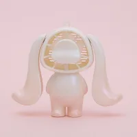 Mini Ventilador Orejas Largas Cute Portátil de Mesa Recargable USB