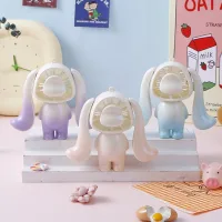 Mini Ventilador Orejas Largas Cute Portátil de Mesa Recargable USB