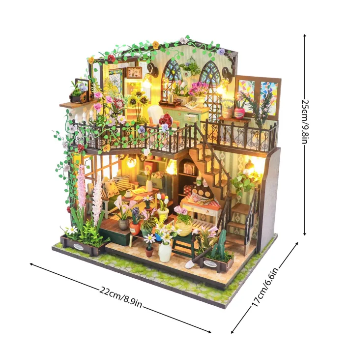 Caja Musical Darcy Garden + Luces