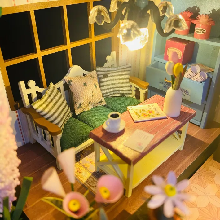 Caja Musical Darcy Garden + Luces