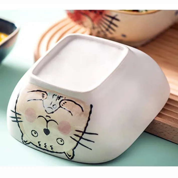 Bowl de Cerámica Animado Gato Blanco 11*4,5cm