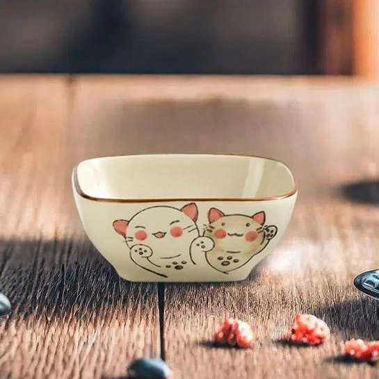  Bowl de Cerámica Animado 3 Gatitos 11*4,5cm