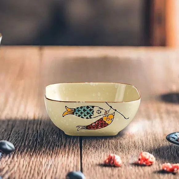 Bowl de Cerámica Animado Pez Koinobori 11*4,5cm