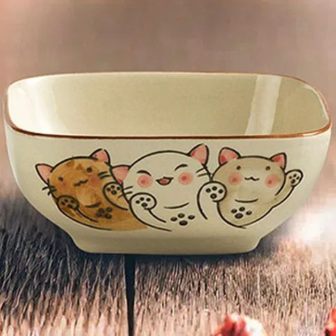 Bowl de Cerámica Animado 3 Gatitos 18*7cm
