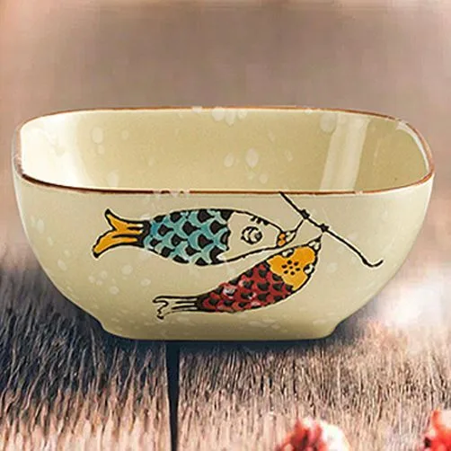 Bowl de Cerámica Animado Pez Koinobori 18*7cm