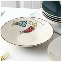 Bowl de Cerámica Animado Pez Koinobori 23*5cm