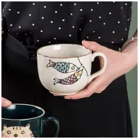 Taza De Cerámica Animado Pez Koinobori 13,6*8,2cm