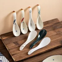 Set x 2 Cucharas de Cerámica Gato Blanco 14,2*3,9cm