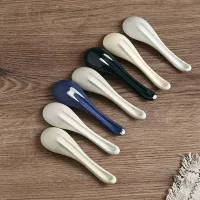 Set x 2 Cucharas de Cerámica Verde 14,2*3,9cm