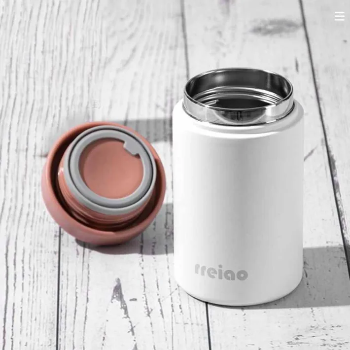 MT-8948 - Vaso con Tapa Térmico de Acero Inoxidable Reiao