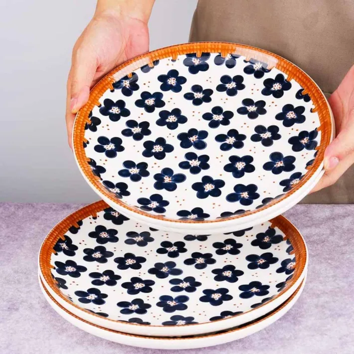 NPP001-10-C - Plato de Cerámica Playo Vintage Flor de Cerezo