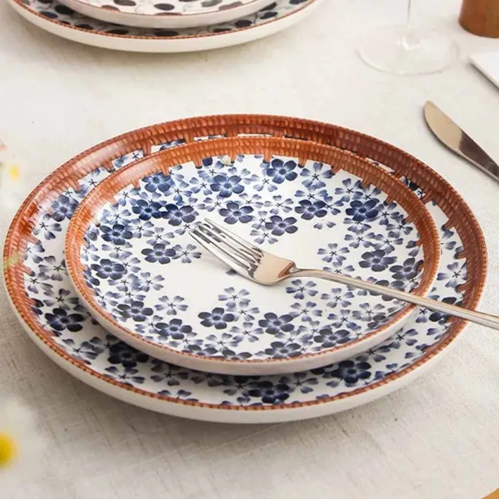 NPP001-8-A - Plato de Cerámica Playo Vintage Flor de Estación