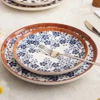 NPP001-8-A - Plato de Cerámica Playo Vintage Flor de Estación
