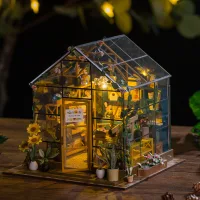 PC2306 - DIY Sunshine Flower House + Luces 20*18*19cm
