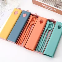 PCS2372 - Set de Cubiertos Fibra de Trigo Eco Smile - 4pzas