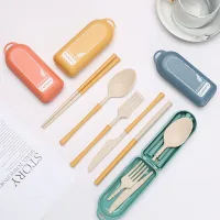 Set de Cubiertos de Fibra de Trigo Portable Cutle - 6pzas