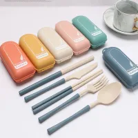 Set de Cubiertos de Fibra de Trigo Portable Cutle - 6pzas
