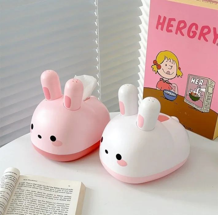 RB720 - Box Porta Pañuelo Organizador Diseño Rabbit Cute