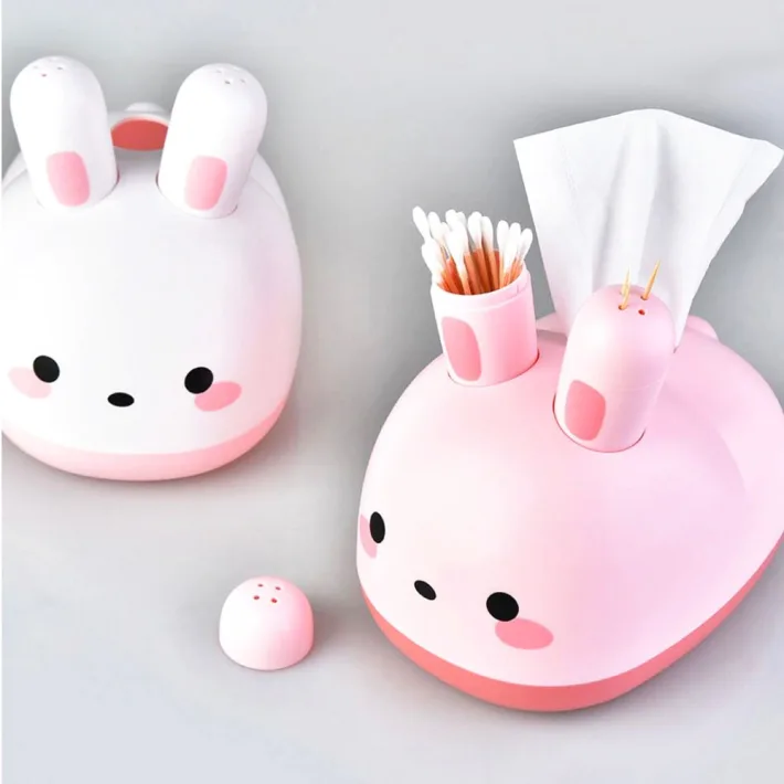 RB720 - Box Porta Pañuelo Organizador Diseño Rabbit Cute