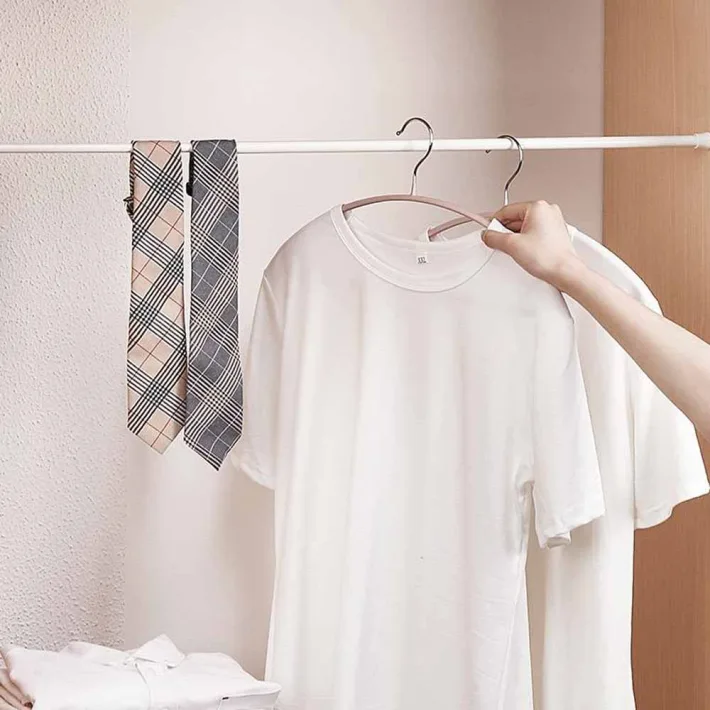 RD80150 - Barral Extensible Liso Blanco Multiuso - 80cm hasta 150cm