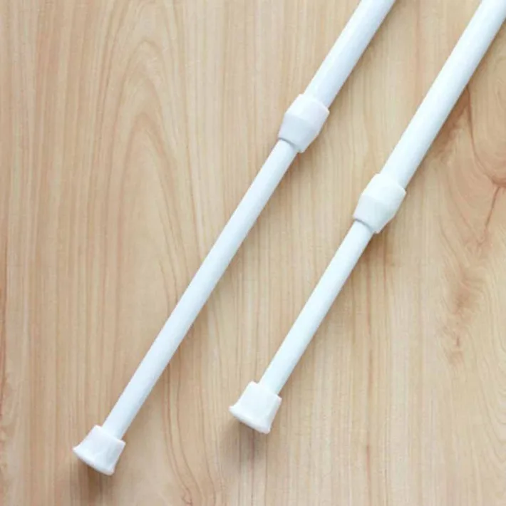 RD80150 - Barral Extensible Liso Blanco Multiuso - 80cm hasta 150cm