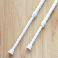 RD80150 - Barral Extensible Liso Blanco Multiuso - 80cm hasta 150cm